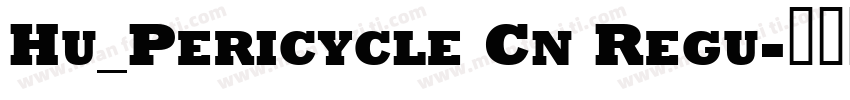 Hu_Pericycle Cn Regu字体转换